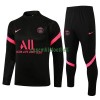 Paris Saint-Germain Ensemble Sweat d'Entraînement Quarter-Zip 22-23 Noire Pour Enfant